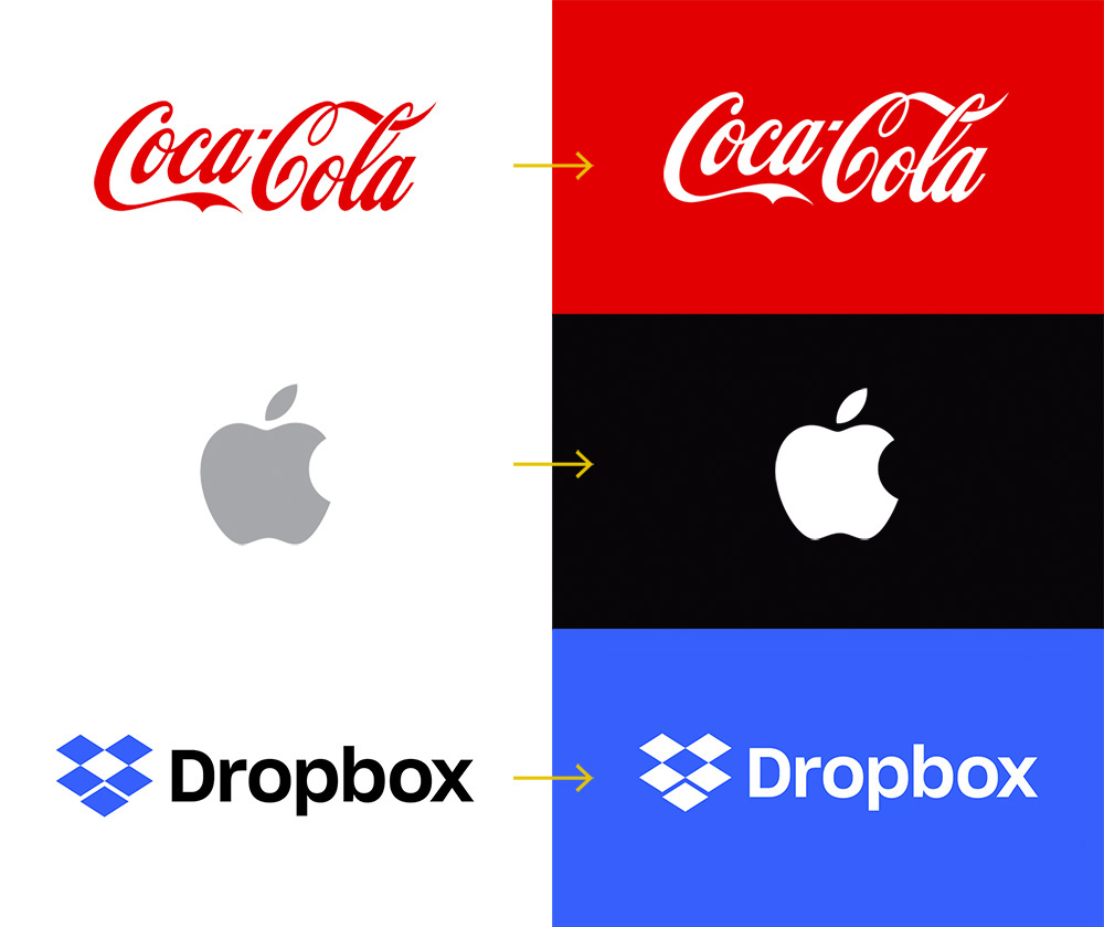 反白標(biāo)志如何設(shè)計-可口可樂標(biāo)志