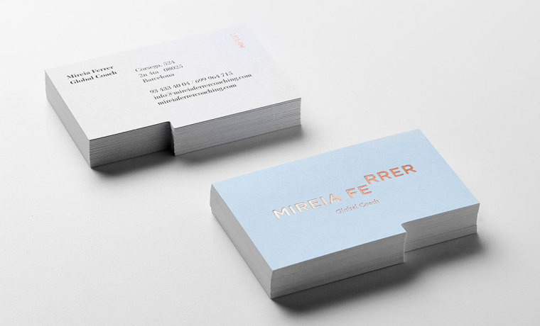 尊貴而優(yōu)雅的生活教練Mireia Ferrer品牌VI形象設(shè)計-名片設(shè)計