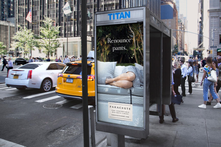 Parachute床單家居服品牌平面創(chuàng)意廣告“使家庭生活回歸慢節(jié)奏”篇-放棄褲子 Parachute床單家居服品牌平面創(chuàng)意廣告“使家庭生活回歸慢節(jié)奏”篇-放棄褲子