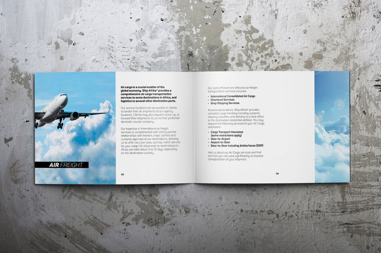 Ship Afrik 全球海運(yùn)航運(yùn)物流公司宣傳畫冊(cè)設(shè)計(jì)