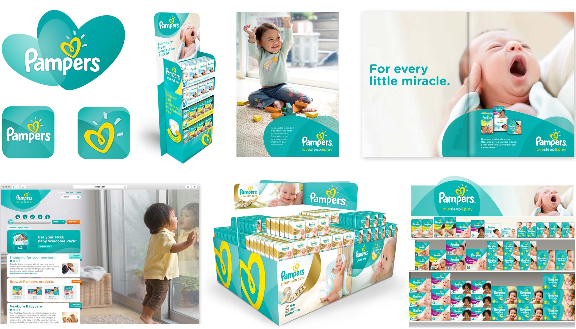 幫寶適嬰兒尿布品牌logo包裝設(shè)計