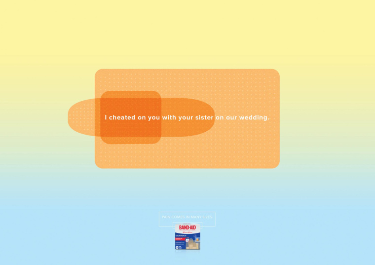 BAND-AID邦迪創(chuàng)可貼“大小補(bǔ)丁系列”產(chǎn)品平面創(chuàng)意廣告欣賞-騙子篇 BAND-AID邦迪創(chuàng)可貼“大小補(bǔ)丁系列”產(chǎn)品平面創(chuàng)意廣告欣賞-騙子篇