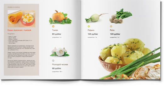 Vse svoe 農場健康食材產品宣傳畫冊設計