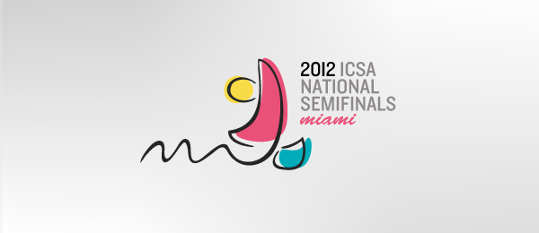 創(chuàng)意太陽logo設(shè)計(jì)靈感-2012年ICSA半決賽邁阿密 