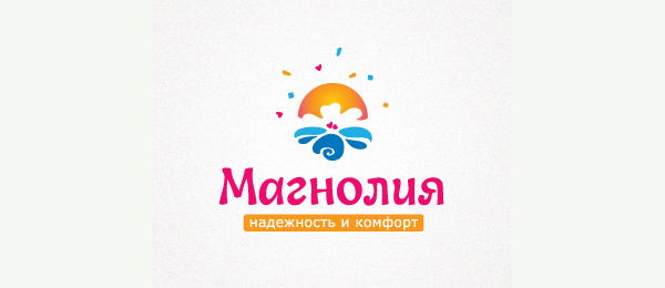 創(chuàng)意太陽logo設(shè)計(jì)靈感-花朵+太陽旅游Logo