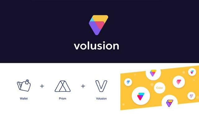 幾何演繹logo-Volusion（美國知名電子商務(wù)網(wǎng)站平臺）logo設(shè)計