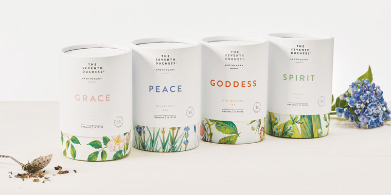  ELEGANT TEA BRAND THE SEVENTH DUCHESS GETS A SUBTLE MAKEOVER茶葉包裝設(shè)計(jì)