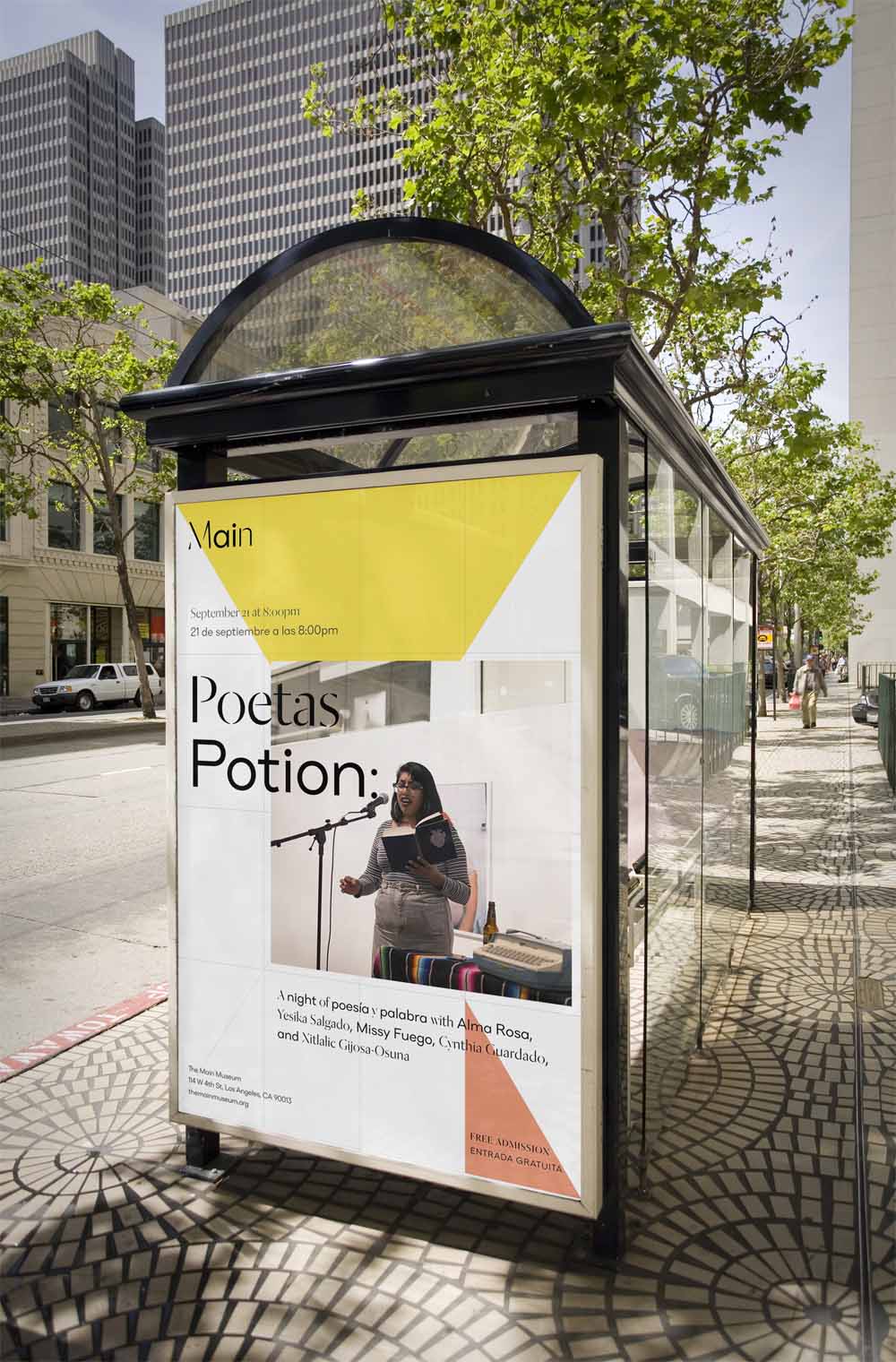 靈活多變簡約logo設(shè)計(jì)VI設(shè)計(jì)-洛杉磯博物館The Main更新品牌形象