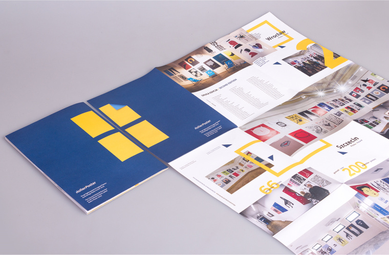 為波蘭海報(bào)展設(shè)計(jì)展做的多重化用途的宣傳冊(cè)