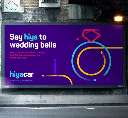 Hiyacar汽車共享平臺品牌形象設(shè)計-logo設(shè)計VI設(shè)計，完美的動態(tài)多彩漸變風(fēng)格