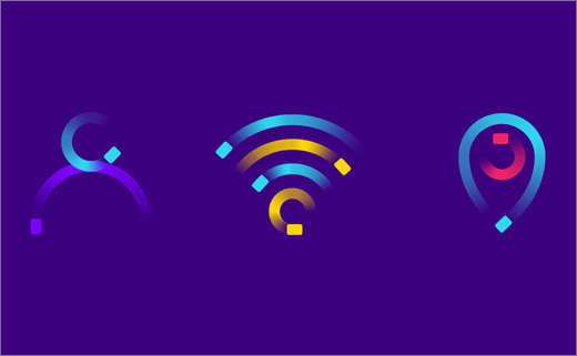 Hiyacar汽車共享平臺品牌形象設(shè)計-logo設(shè)計VI設(shè)計，完美的動態(tài)多彩漸變風(fēng)格