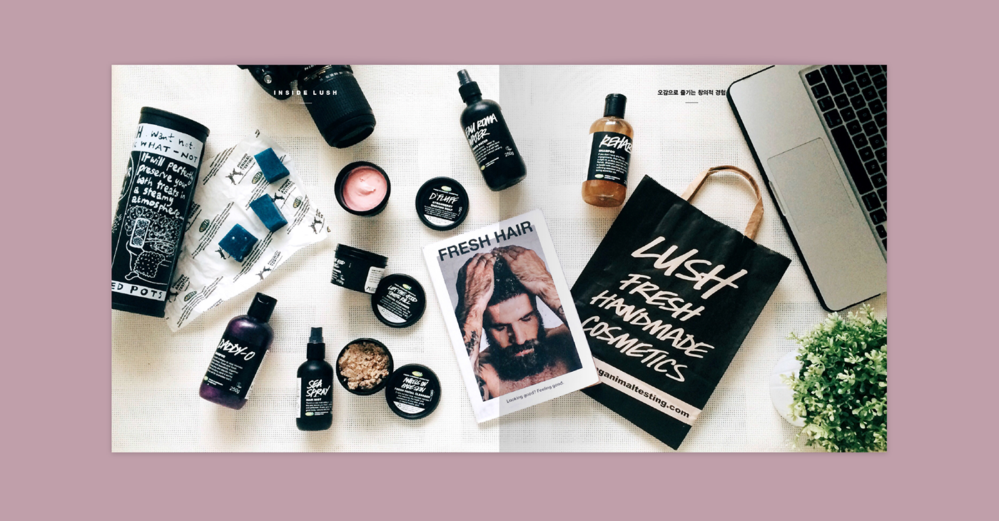 “方形”元素LUSH 糕點(diǎn)罐頭美食學(xué)校畫冊(cè)設(shè)計(jì)－上海畫冊(cè)設(shè)計(jì)公司