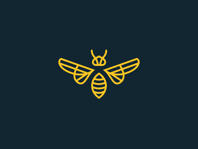 黃色的蜜蜂logo設(shè)計 黃色的蜜蜂logo設(shè)計