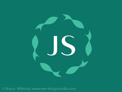 綠色魚加字母logo設(shè)計(jì)