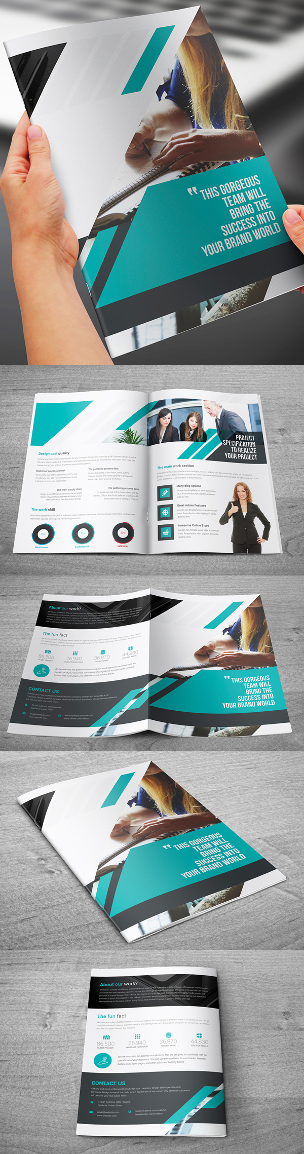 上海畫冊(cè)設(shè)計(jì)公司創(chuàng)意畫冊(cè)-雙折A4公司宣傳冊(cè)設(shè)計(jì)模板