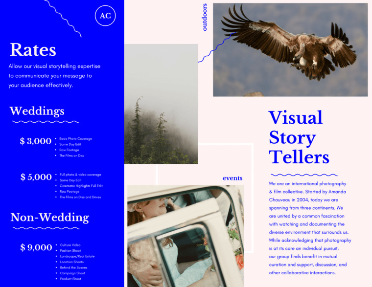 元素重疊的宣傳冊三折頁設(shè)計-設(shè)計三折頁宣傳冊的20種創(chuàng)意方式-上海宣傳冊設(shè)計公司