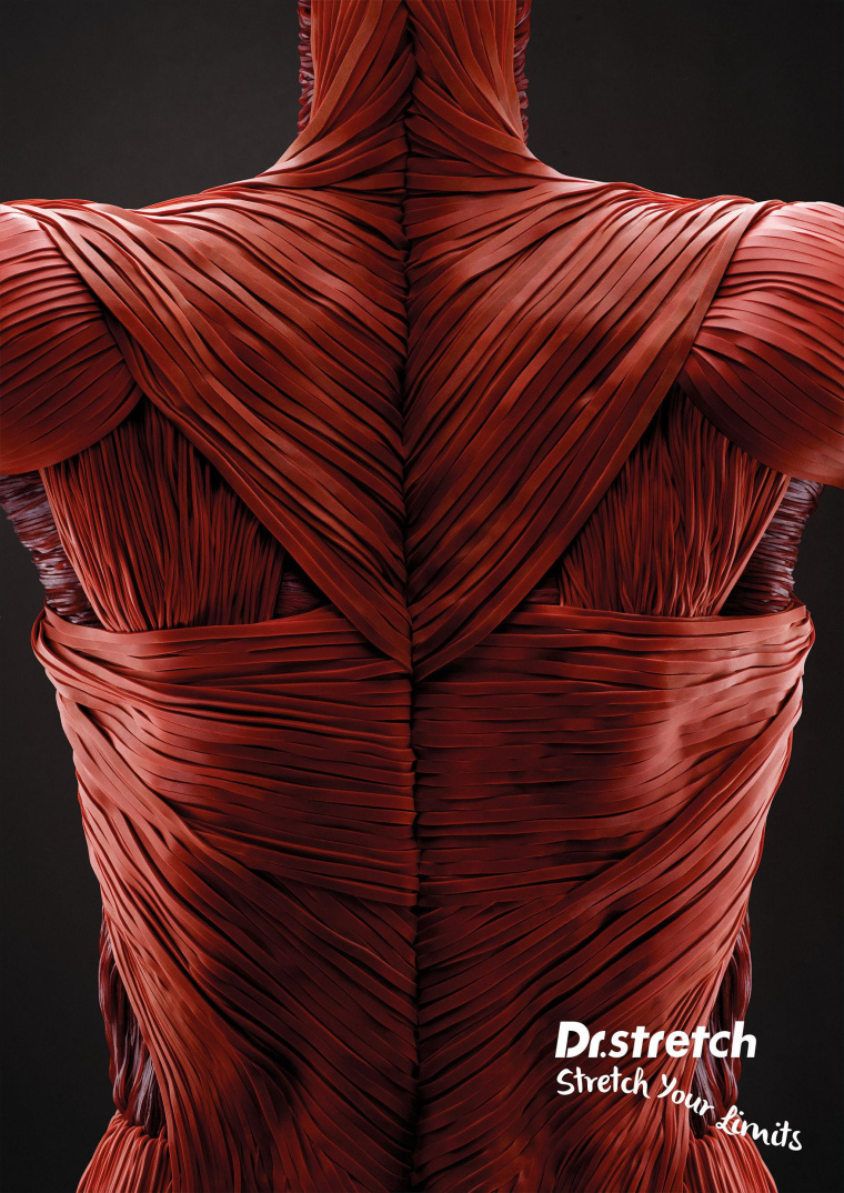 新加坡拉伸博士健身程序平面創(chuàng)意廣告“橡皮筋”篇-上海設計公司