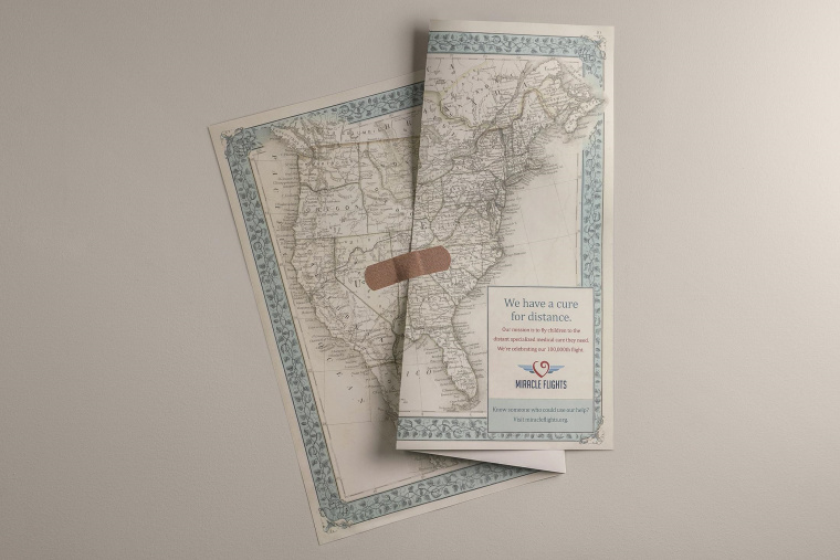 美國(guó)Miracle Flights航空平面創(chuàng)意廣告——“治愈的地圖”篇