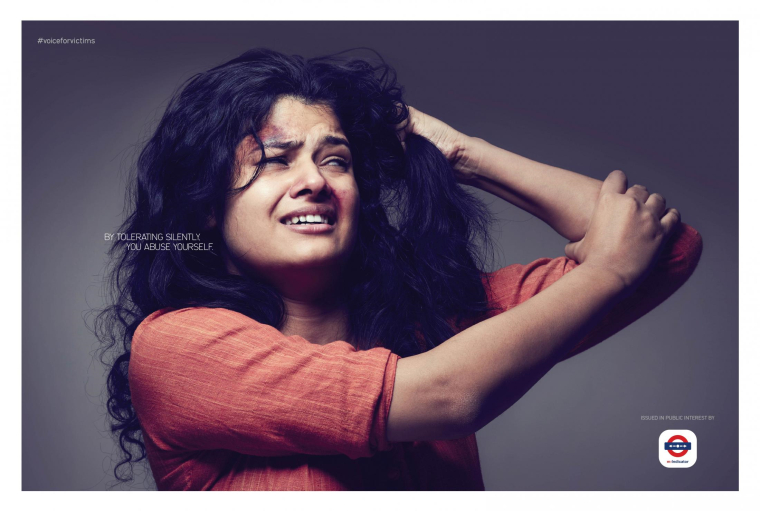 印度公益廣告欣賞——請(qǐng)不要忍受虐待“受害者的聲音”篇平面創(chuàng)意廣告 印度公益廣告欣賞——請(qǐng)不要忍受虐待“受害者的聲音”篇平面創(chuàng)意廣告