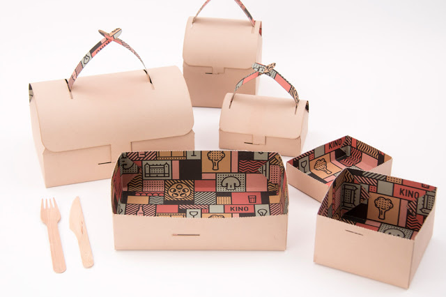簡(jiǎn)約高端時(shí)尚環(huán)保的kino素食餐廳外賣食品包裝盒子創(chuàng)意設(shè)計(jì)欣賞-上海包裝設(shè)計(jì)公司