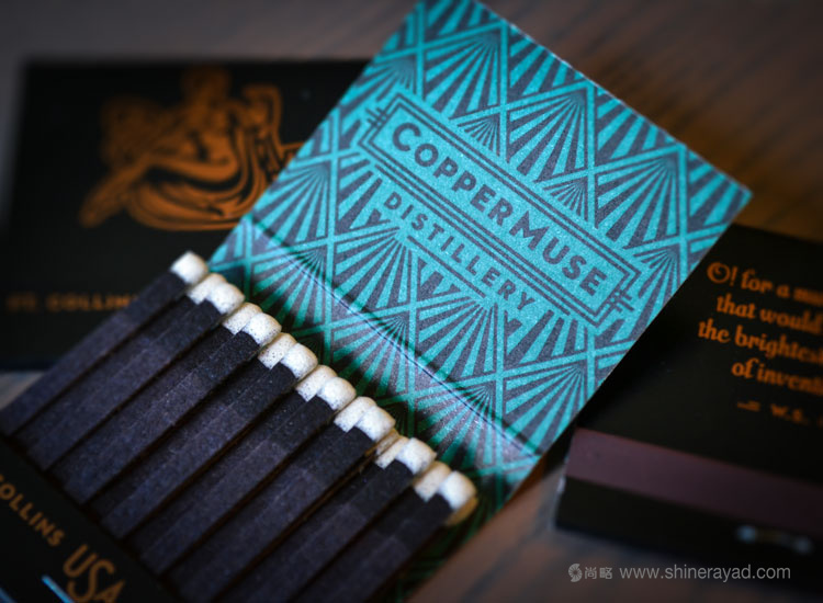 國外洋酒品牌設(shè)計(jì)欣賞——CopperMuse 朗姆酒裝飾圖案風(fēng)格標(biāo)志設(shè)計(jì)VI設(shè)計(jì)