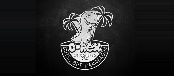 Cutesaurus雷克斯花朵恐龍標(biāo)志設(shè)計(jì)-上海標(biāo)志設(shè)計(jì)公司