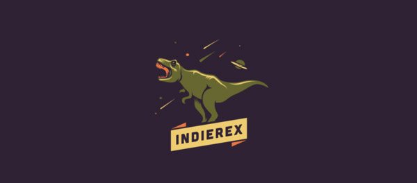 IndieRex 恐龍標(biāo)志設(shè)計(jì)-上海標(biāo)志設(shè)計(jì)公司