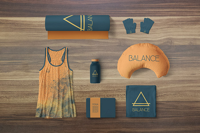 BALANCE天然有機(jī)草本精油與瑜伽健身器材標(biāo)志設(shè)計(jì)VI設(shè)計(jì)