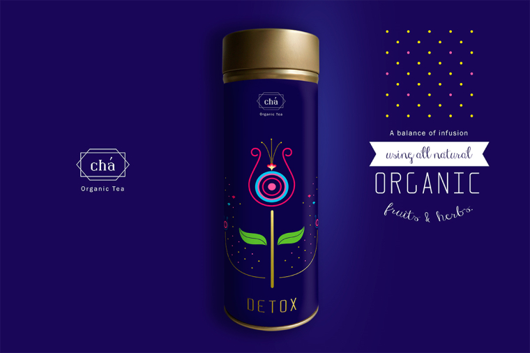cha有機(jī)茶葉概念時尚包裝設(shè)計欣賞-上海包裝設(shè)計公司