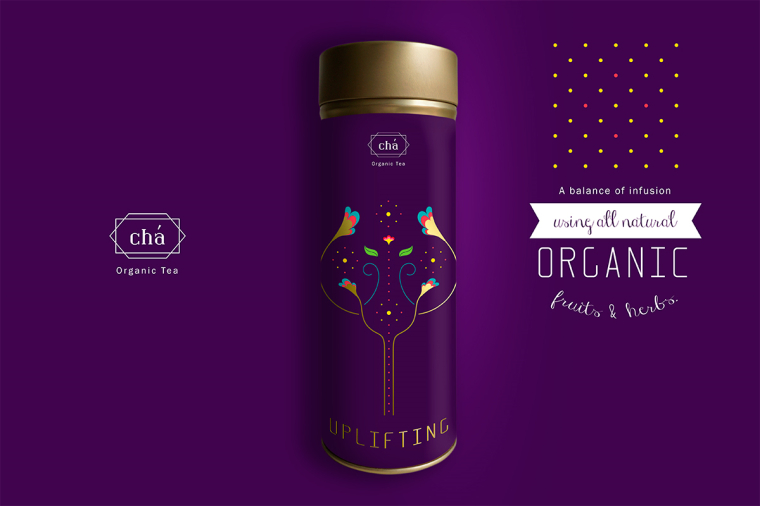 cha有機(jī)茶葉概念時尚包裝設(shè)計欣賞-上海包裝設(shè)計公司