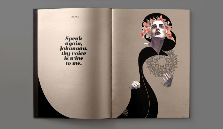 莎樂美暗金色宣傳冊設(shè)計-上海畫冊設(shè)計公司