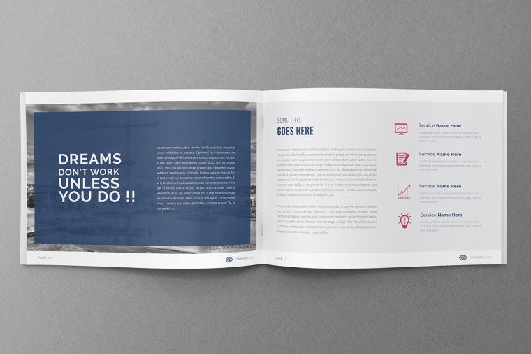 商務(wù)風(fēng)格品牌藍色公司簡介手冊設(shè)計上海畫冊設(shè)計公司