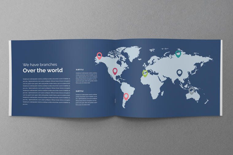 商務(wù)風(fēng)格品牌藍色公司簡介手冊設(shè)計上海畫冊設(shè)計公司