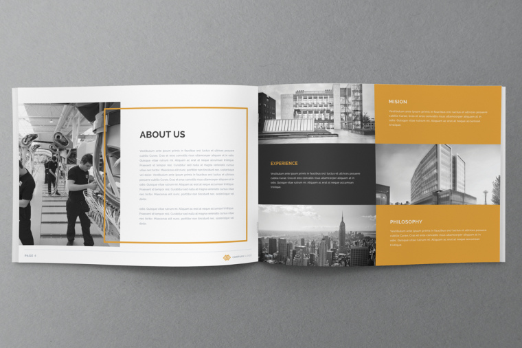 黃色線框風(fēng)格年報宣傳冊設(shè)計-上海畫冊設(shè)計公司