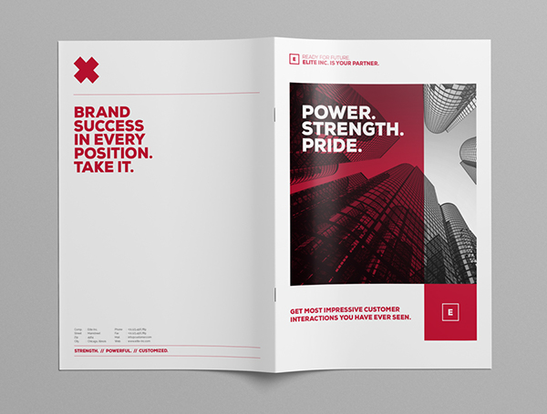 精英設計公司 Bifold 2色企業(yè)宣傳手冊設計模板-上海畫冊設計公司 精英設計公司 Bifold 2色企業(yè)宣傳手冊設計模板-上海畫冊設計公司