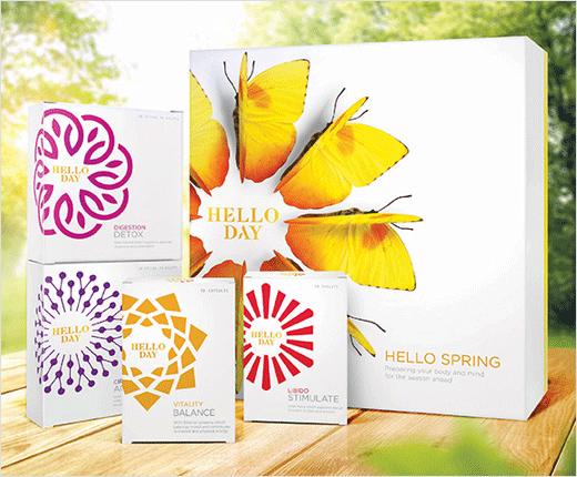 Hello Day 膳食保健營養(yǎng)品品牌春季保養(yǎng)品包裝設(shè)計