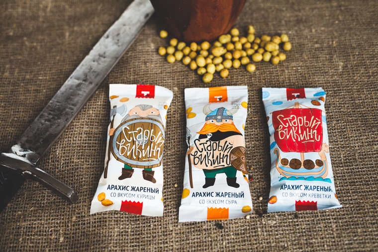 維京海盜品牌花生休閑食品包裝設(shè)計“海盜插畫設(shè)計篇”-上海包裝設(shè)計公司欣賞