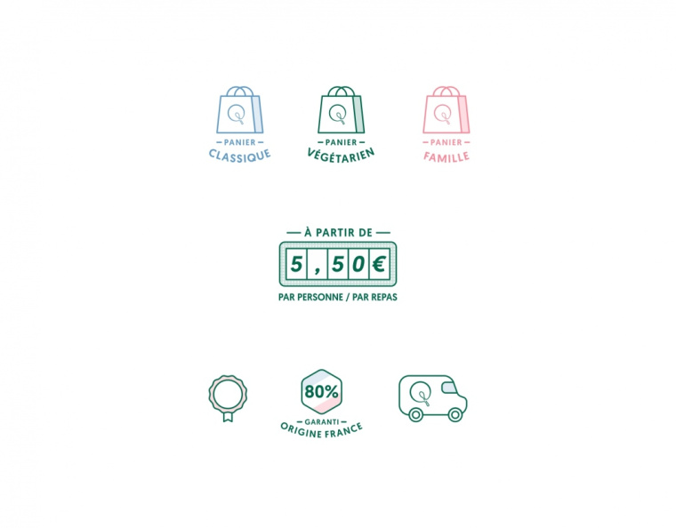 QUI TOQUE 外賣餐飲食材公司品牌VI形象設(shè)計-上海品牌設(shè)計公司