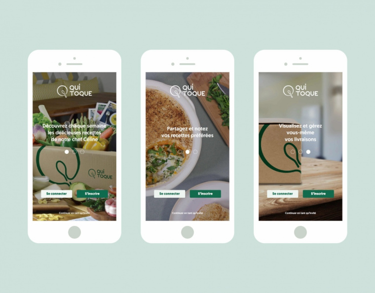 QUI TOQUE 外賣食材餐飲app界面設(shè)計-上海品牌設(shè)計公司