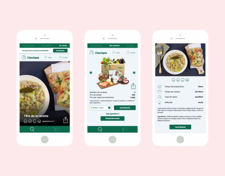 QUI TOQUE 外賣食材餐飲app界面設(shè)計-上海品牌設(shè)計公司