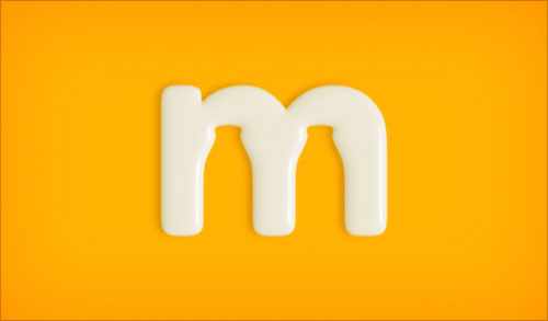 字母“M”創(chuàng)意Logo設(shè)計：牛奶標(biāo)志-上海Logo設(shè)計公司，上海品牌策劃公司