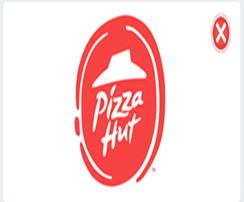 Pizza Hut必勝客披薩logo，去除了黃色