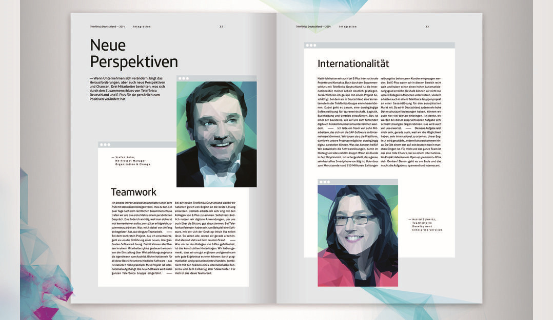 建設(shè)數(shù)字電信領(lǐng)先企業(yè)Telefonica德國年度報告宣傳畫冊設(shè)計-上海畫冊設(shè)計公司分享