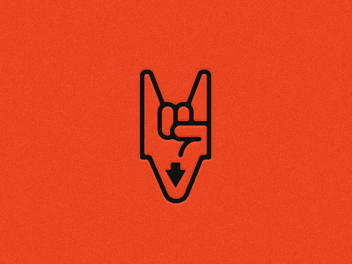 上海logo設(shè)計(jì)公司2016-2017年50個(gè)絕佳創(chuàng)意logo設(shè)計(jì)案例欣賞-手指數(shù)字logo