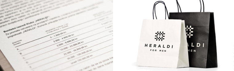 Heraldi 男士時(shí)裝店服飾logo設(shè)計(jì)品牌vi形象設(shè)計(jì)