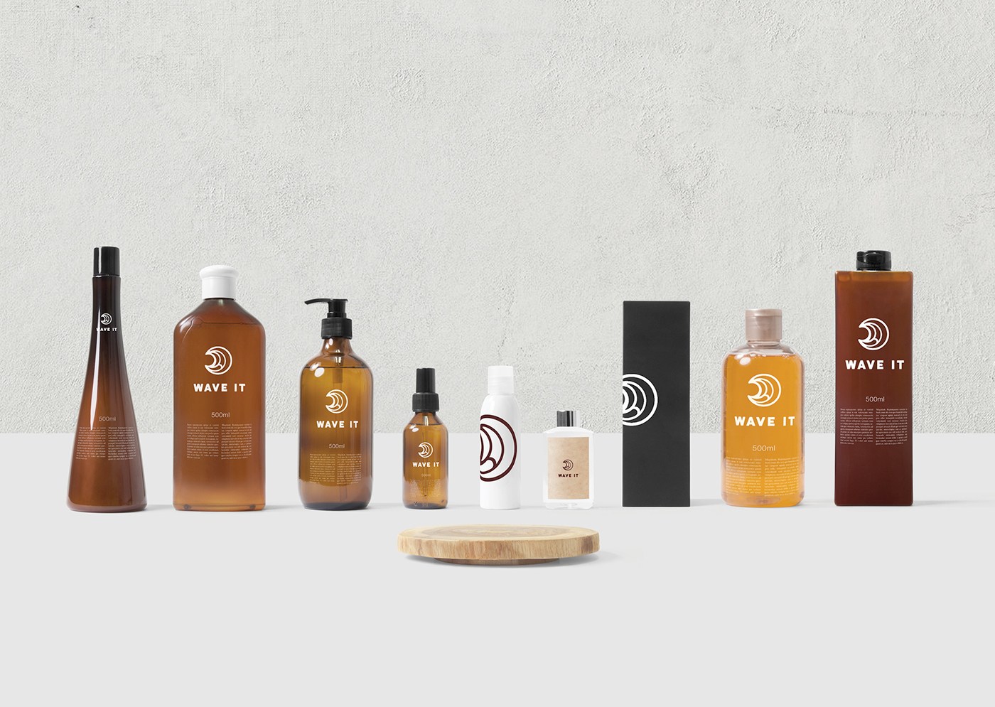 Wave It 頭發(fā)護理產(chǎn)品品牌發(fā)型品牌抽象波形寫意logo設計品牌VI形象設計 Wave It 頭發(fā)護理產(chǎn)品品牌發(fā)型品牌抽象波形寫意logo設計品牌VI形象設計