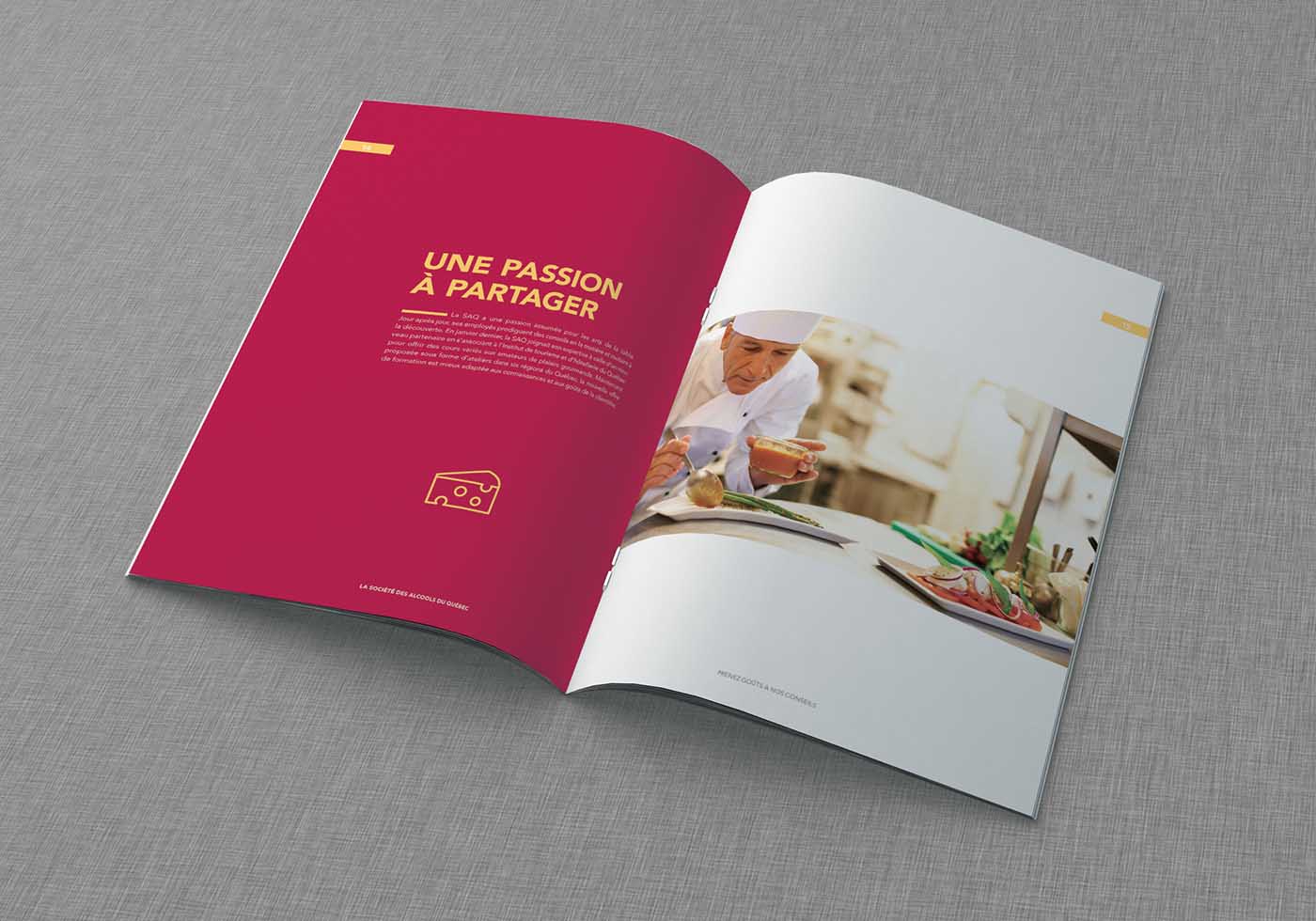 法國經(jīng)典暖色撞色美食SAQ宣傳冊設(shè)計-上海餐飲宣傳畫冊設(shè)計公司 法國經(jīng)典暖色撞色美食SAQ宣傳冊設(shè)計-上海餐飲宣傳畫冊設(shè)計公司