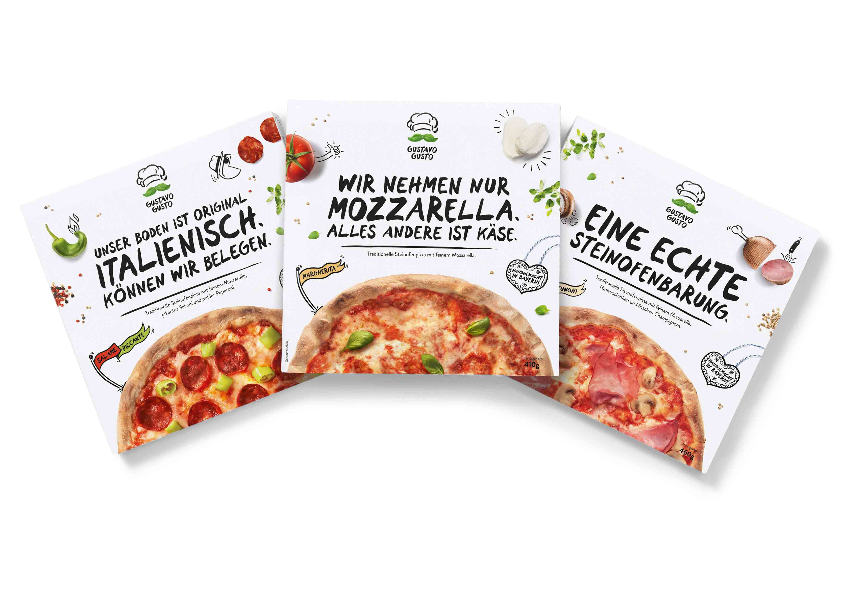 古斯塔沃趣味冷凍披薩包裝設(shè)計(jì)-上海包裝設(shè)計(jì)公司外賣食品包裝欣賞