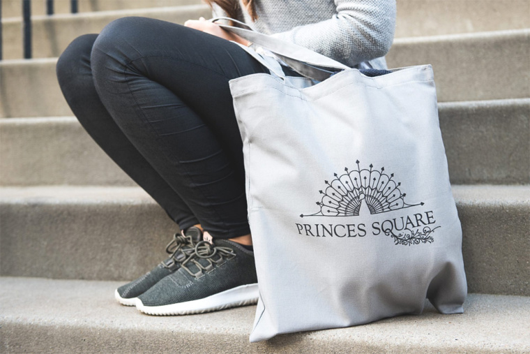 Princes 王子購物中心商場孔雀logo設(shè)計品牌vi形象設(shè)計-上海vi設(shè)計公司