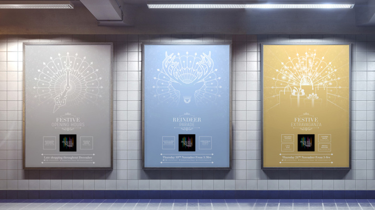 Princes 王子購物中心商場孔雀logo設(shè)計品牌vi形象設(shè)計-上海vi設(shè)計公司